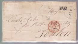Une Lettre Dite Précurseurs  ! Cachet Italie 1863  Destination Toulon - ...-1850 Préphilatélie