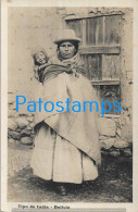 228456 BOLIVIA COSTUMES NATIVE INDIGENA WOMAN & BABY POSTAL POSTCARD - Bolivië