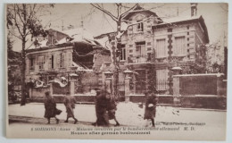 CPA Non Circulée - FRANCE Après-guerre - SOISSONS (Aisne) - MAISONS ÉVENTRÉES PAR LE BOMBARDEMENT ALLEMAND - Soissons