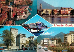 73197831 Riva Del Garda Teilansichten Schloss Strassenpartie Yacht Riva Del Gard - Sonstige & Ohne Zuordnung