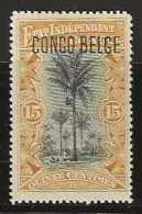 Congo   .   OBP    .   42    .    *      .  Ongebruikt Met Gom  .   /   .   Neuf Avec Gomme - Nuovi