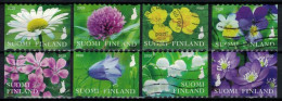 2020 Finland, Wild Flowers, Complete Used Set. - Gebraucht