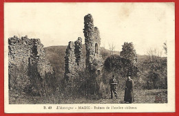 Madic (15) Ruines De L'ancien Château 2scans 21-05-1929 M. Le Curé - Sonstige & Ohne Zuordnung