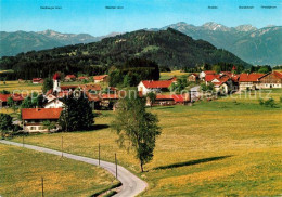 73177911 Moosbach Sulzberg Gesamtansicht Mit Alpenpanorama  - Andere & Zonder Classificatie