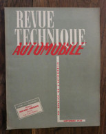 Revue Technique Automobile # 101. Septembre 1954 - Auto/Motorrad