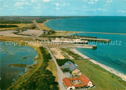 73177121 Knudshoved Odde Fliegeraufnahme DSB Ferienhaus Faehrhafen Knudshoved Od - Denmark