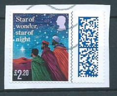 GROSSBRITANNIEN GRANDE BRETAGNE GB  2023 CHRISTMAS: LYRIC FROM WE THREE KINGS £2.20 USED ON PAPER  SG 5104 MI 5341 YT 57 - Usados