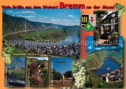 73176017 Bremm Mosel Moselschleife Dorfbrunnen Klosterruine Stuben Calmont Klett - Sonstige & Ohne Zuordnung