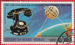 N° Yvert & Tellier 16 - Guinée-Bissau (Poste Aérienne) (1976) (Oblitéré) - 100è Liaison Téléphonique (Français) (1) - Guinée-Bissau