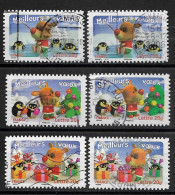 France 2006 Oblitéré  Autoadhésif  N° 98 - 99 -  101  Ou   N° 3987 - 3988 - 3990  ( 3 Paires )  " Meilleurs Voeux  " - Used Stamps