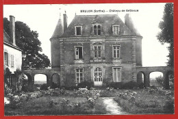 Brulon (72) Château De Bellevue 2scans 04-09-1938 - Brulon