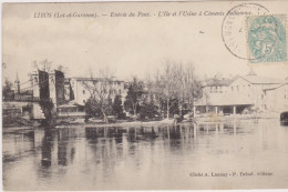 LIBOS, Entrée Du Pont, L' Ile Et L'usine à Ciment Belhomme - Sonstige & Ohne Zuordnung