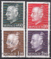 MONACO  1143-1145, 1147,  Gestempelt, Fürst Rainer III., 1974 - Gebruikt