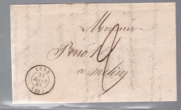 Une Lettre Dite Précurseurs  Cachet Lure 31 Mars 1848 Destination Melisey - 1801-1848: Precursores XIX