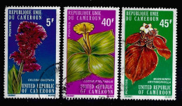 Cameroun 1975 Flowers  Y.T. 579/581 (0) - Camerún (1960-...)