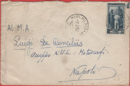 ITALIA - Storia Postale Repubblica - 1952 - 15 Italia Al Lavoro (Isolato) + Annullo Ambulante Mess. Milano-Ancona - Lett - 1946-60: Poststempel