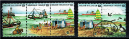 België 1988 OBP 2273/2276 - Y&T 2273/76 De Zee, La Mer, The Sea, Pëcheur, Bateau, Oiseaux Marins - Used Stamps