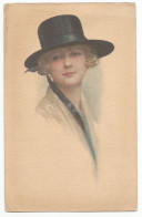 Postcard Oude Postkaart Carte Postale CPA Woman Women's Fashion Hat Chapeau Femme Mode Féminine - Other & Unclassified