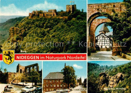 73174292 Nideggen Eifel Hirtzley Burghof Ruine Marktplatz Nixtor Nideggen Eifel - Sonstige & Ohne Zuordnung