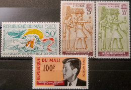 LP3844/2211 - MALI - 1963/1964 - POSTE AERIENNE - N°21 à 24 NEUFS**/* - Mali (1959-...)