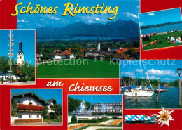 73174225 Rimsting Maibaum Panorama Liegewiese Hafen Park Rimsting - Altri & Non Classificati