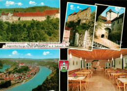 73174121 Burghausen Salzach Jugendherberge In Der Burg Stadtpanorama Burghausen  - Burghausen