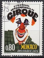 MONACO  1184,  Gestempelt, Zirkusfestival, 1975 - Gebruikt