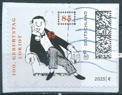 ALLEMAGNE ALEMANIA GERMANY DEUTSCHLAND BUND  2023 LORIOT CARTOON CHARACTER BY VICCO VON BÜLOW  S/A  USED MI 3800 - Used Stamps