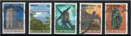 België 1987 OBP 2254/2258 - Y&T 2254/58 - Toerisme, Raatshoven, Chimay, Keerbergen, Brussel, Brugge - Used Stamps