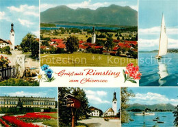 73173527 Rimsting Kirche Segelboot Chiemsee Schloss Rimsting - Sonstige & Ohne Zuordnung