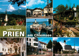 73173515 Prien Chiemsee Dampfer Kirche Eisenbahn Prien Chiemsee - Andere & Zonder Classificatie