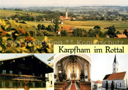 73173379 Karpfham Panorama Kirche Altarraum Karpfham - Altri & Non Classificati