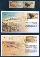 ISRAEL 2024 ANIMALS FROM THE BIBLE - SHEEP & CATTLE  - ATM LABELS MACHINE # 001 POSTAL SERVICE MNH + FDC's - Nuevos