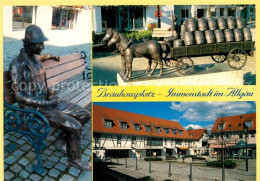 73173335 Immenstadt Allgaeu Braeuhausplatz Denkmal Bierwagen Bierbrauer Immensta - Immenstadt