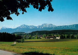 73172931 Kirchanschoering Watzmann Hochstaufen Zwiesel Panorama Kirchanschoering - Autres & Non Classés