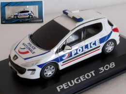 Provence Moulage Peugeot 308 Police Echelle 1/43 En Boite Vitrine Et Surboite Carton - Altri & Non Classificati