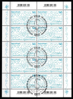 BRD Bund 3456 Gestempelt Als Kleinbogen #JY838 - Altri & Non Classificati