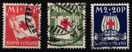Finnland 158-160 Gestempelt Rotes Kreuz #NE473 - Andere & Zonder Classificatie