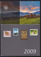 Liechtenstein Jahrgang 2009 Postfrisch Als Jahremappe #ND353 - Autres & Non Classés