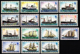 Falkland Inseln 255-269 I Postfrisch Postschiffe #NE451 - Falkland Islands