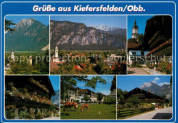 73172687 Kiefersfelden Panoramen Kirchen Pferde Kiefersfelden - Autres & Non Classés