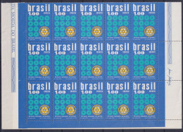 Brasilien 1360 Postfrisch Als 15er Bogenteil, Rotary Club #ND393 - Autres & Non Classés