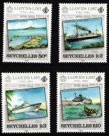 Seychellen 554-557 Postfrisch Schiffe #NE472 - Seychelles (1976-...)