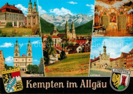 73172677 Kempten Allgaeu Zum Steinhaus Rathaus Residenz Lorenzkirche Wappen Kemp - Kempten