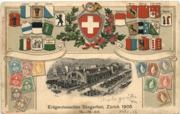 Zürich - Eidg- Sängerfest 1905 - Litho - Briefmarken - Zürich