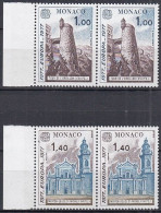 MONACO  1273-1274,  Waagerechte Paare, Postfrisch **, Europa CEPT : Landschaften, 1977 - Nuovi