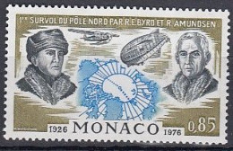 MONACO  1242, Postfrisch **, Erster Flug über Den Nordpol, 1976 - Unused Stamps