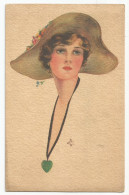 Postcard Oude Postkaart Carte Postale CPA Woman Women's Fashion Hat Chapeau Femme Mode Féminine (3) - Autres & Non Classés