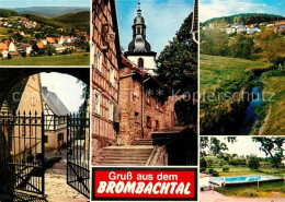 73171881 Brombachtal Teilansichten Erholungsort Altstadt Kirche Bachlauf Brombac - Sonstige & Ohne Zuordnung