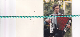 Maarten Baan-Serrien, Haarlem 1949, Antwerpen 2001. Musicus. Foto Accordeonist - Overlijden